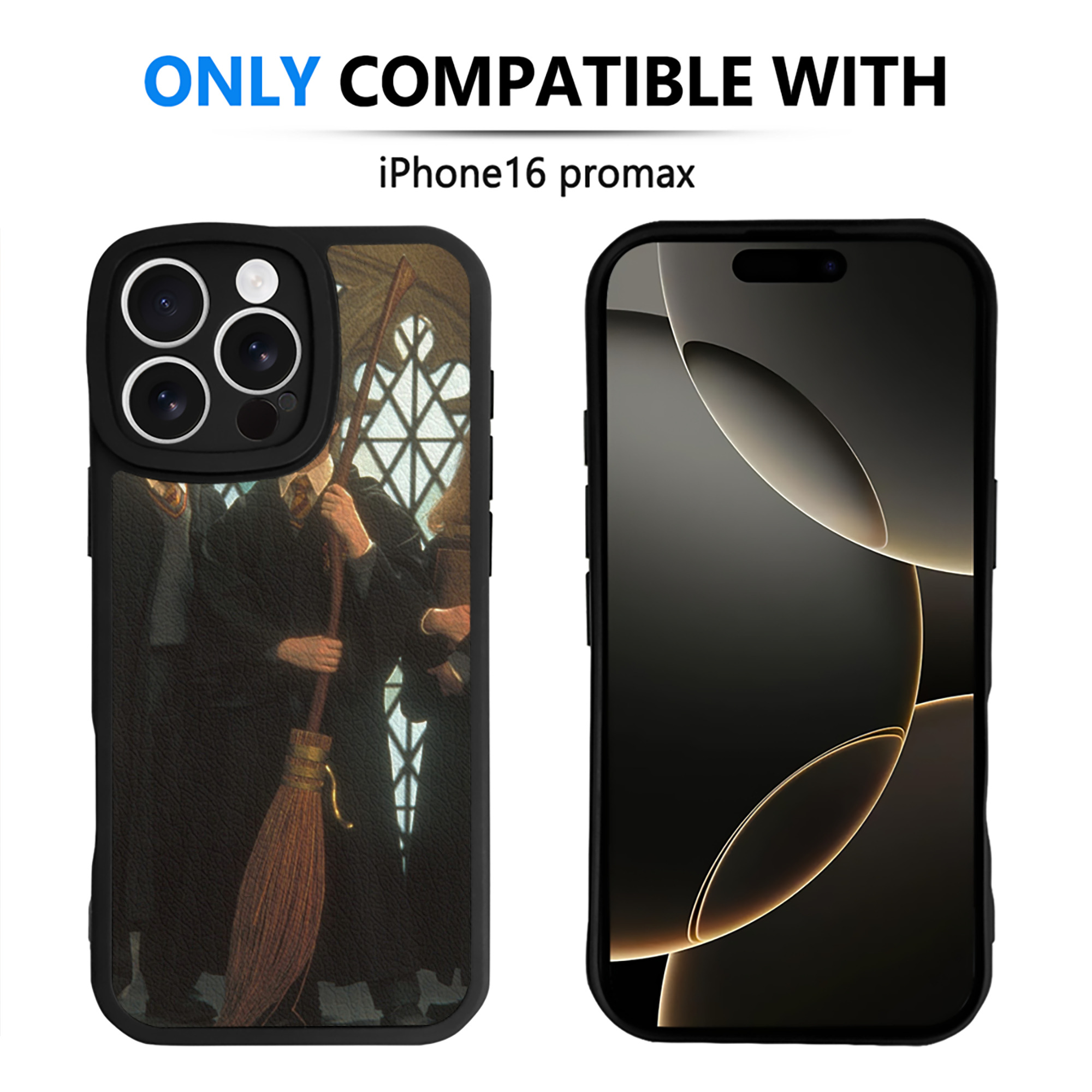 （画像用） Harry Potter ハリー・ポッターシリーズ 【iPhone 16シリーズ対応】シリコンスマホケース（レザー調） 材質：シリコン